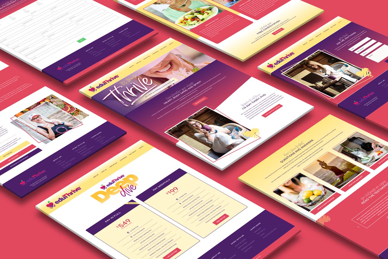 eduThrive Website Pages by Morehawk