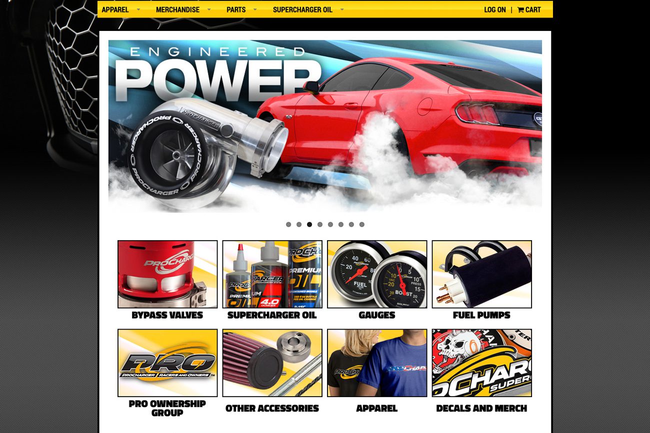 ProCharger Store Home Page by Morehawk