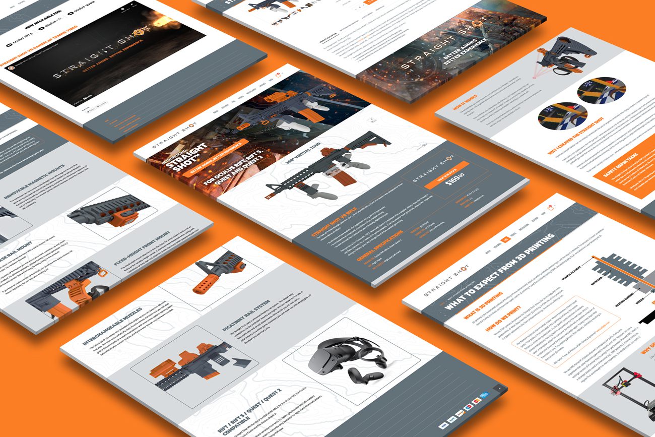 Straight Shot VR Website Pages by Morehawk