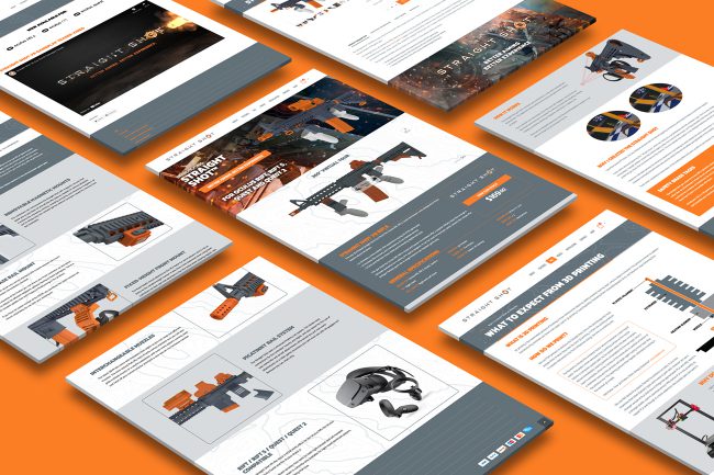 Straight Shot VR Website Pages by Morehawk