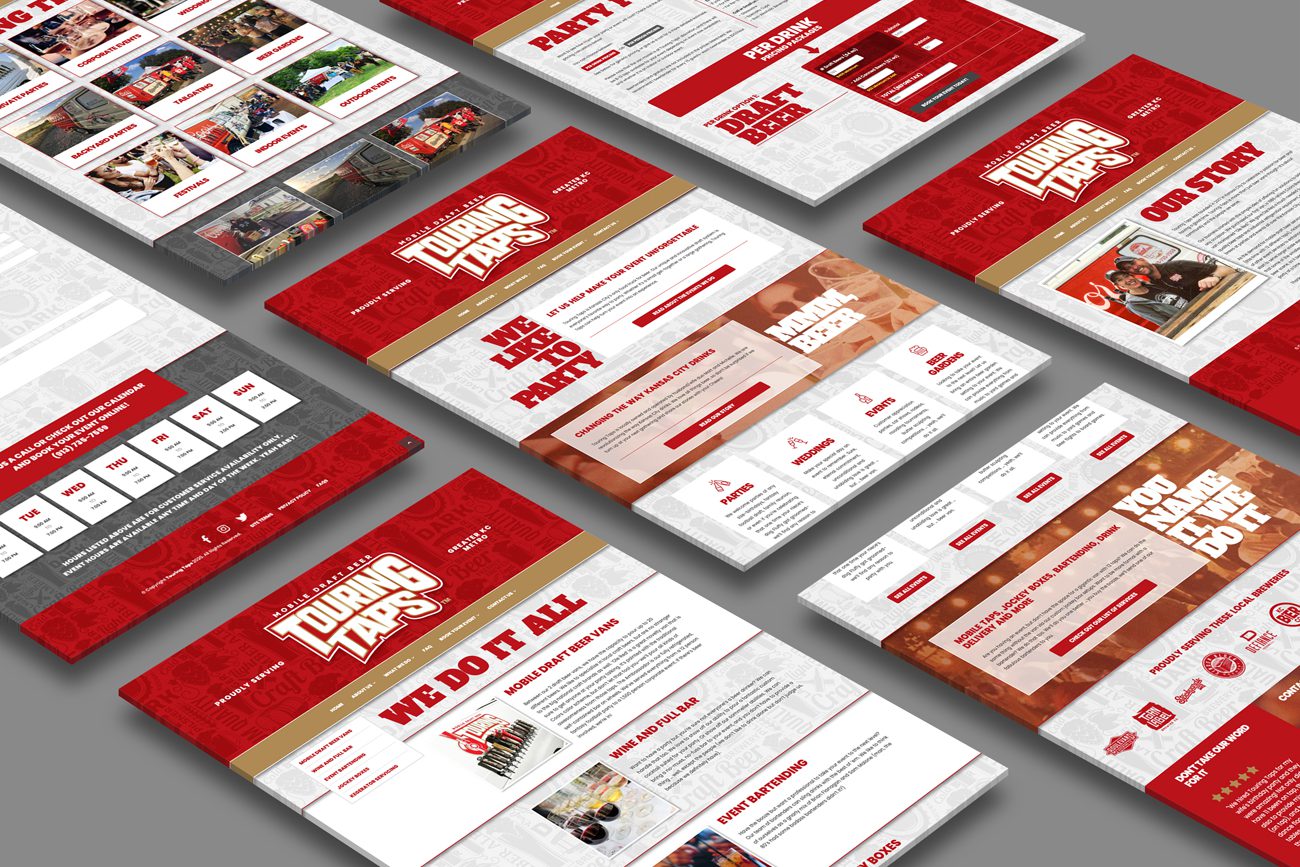 Touring Taps Website Pages by Morehawk