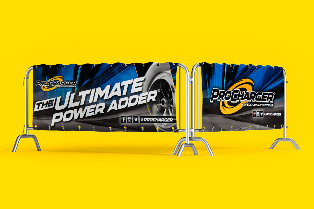 ProCharger Outdoor Event Banner Barriers by Morehawk