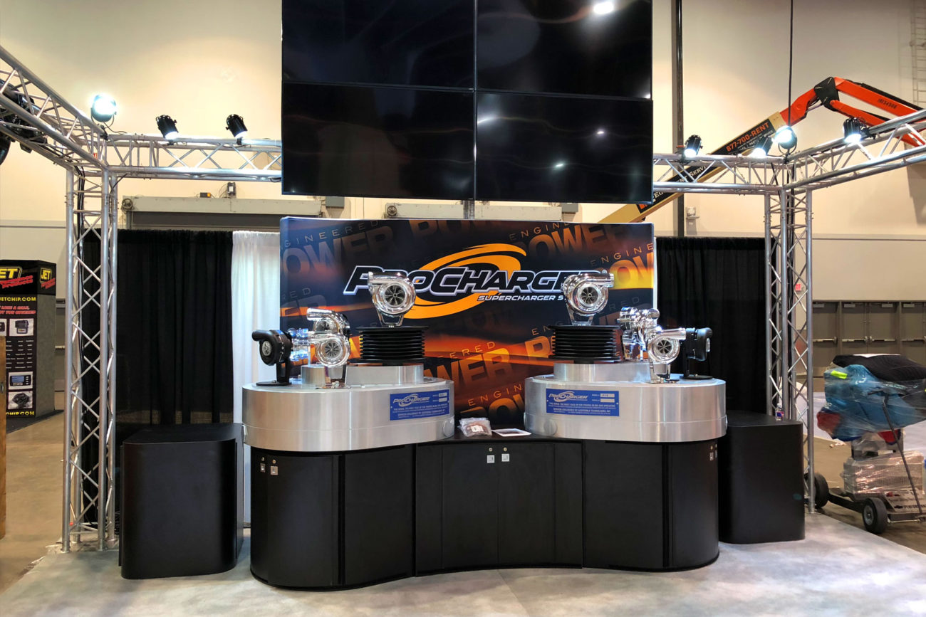 ProCharger Trade Show Booth without Graphics by Morehawk